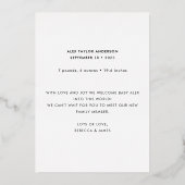 Faire-part de naissance photo Hello World vert sau (Verso)
