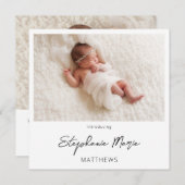 Faire-part de naissance photo instantané 2 3 (Devant / Derrière)