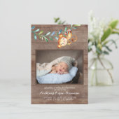 Faire-part de naissance photo Jungle Little Monkey (Debout devant)