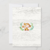 Faire-part de naissance photo Jungle Little Monkey (Dos)