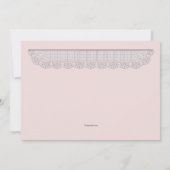 Faire-part de naissance photo Lace Edging (Dos)