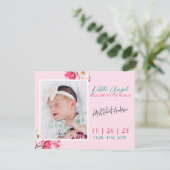 Faire-part de naissance photo Little Angel Baby (Debout devant)