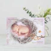 Faire-part de naissance photo Little Birds (Debout devant)