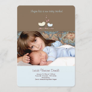 Faire-part de naissance photo Little Brother