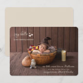 Faire-part de naissance photo Little Hearts (Devant / Derrière)