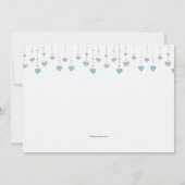 Faire-part de naissance photo Little Hearts (Dos)