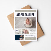 Faire-part de naissance photo magnétique de Little