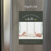 Faire-part de naissance photo magnétique de minusc