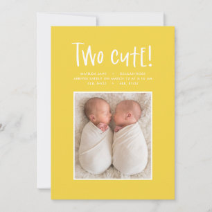 Faire-part de naissance photo minimaliste moderne 