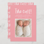 Faire-part de naissance photo minimaliste moderne (Devant / Derrière)