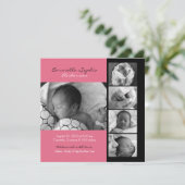 Faire-part de naissance photo moderne (Debout devant)