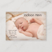 Faire-part de naissance photo moderne (Devant)