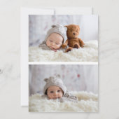 Faire-part de naissance Photo Moderne Avec Carte S (Dos)