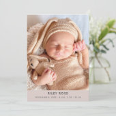 Faire-part de naissance photo moderne | Champagne (Debout devant)