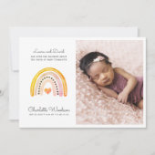 Faire-part de naissance photo moderne pour bébé fi (Devant)