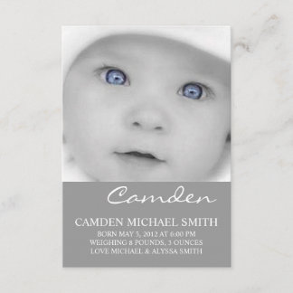 Faire-part de naissance photo | Noms