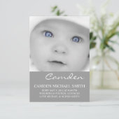 Faire-part de naissance photo | Noms (Debout devant)