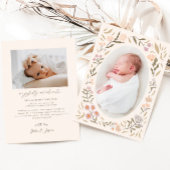 Faire-part de naissance photo Pastel Magic Meadow