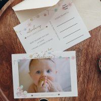 Faire-part de naissance photo Pastel Winter Wonder