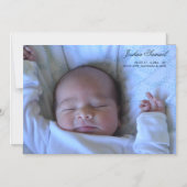 Faire-part de naissance photo personnalisé pour ga (Recto)