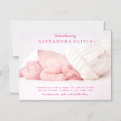 Faire-part de naissance photo personnalisée pour b (Recto)