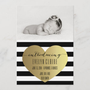 Faire-part de naissance photo - Petite fille