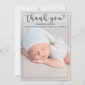 Faire-part de naissance photo Pink Baby Girl 2 (Devant)