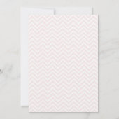 Faire-part de naissance photo Pink Chevron (Dos)
