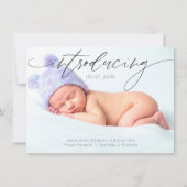 Faire-part de naissance photo pleine lumière (Devant)