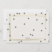 Faire-part de naissance photo Polkadot moderne (Dos)