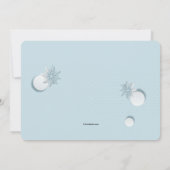 Faire-part de naissance photo pour bébé d'hiver bl (Dos)