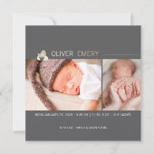 Faire-part de naissance Photo Poussin Bébé Poussin (Devant)