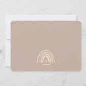 Faire-part de naissance photo Rainbow (Dos)