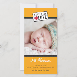 FAIRE-PART DE NAISSANCE PHOTO :: réalisé avec amou
