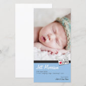 FAIRE-PART DE NAISSANCE PHOTO :: réalisé avec amou (Devant / Derrière)