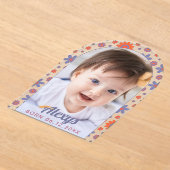 Faire-part de naissance photo Retro les années 70 (Poser)