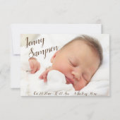 faire-part de naissance photo "Retrouvez notre pet (Devant)