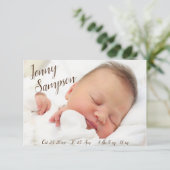 faire-part de naissance photo "Retrouvez notre pet (Debout devant)