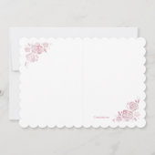 Faire-part de naissance photo rose Cameo (Dos)