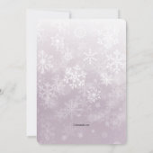 Faire-part de naissance photo Rose d'arrivée hiver (Dos)