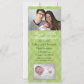 Faire-part de naissance photo rose Gerbera Daisy (Dos)