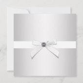 Faire-part de naissance photo Silver White Baby Gi (Dos)