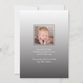 Faire-part de naissance photo simple de superposit (Dos)