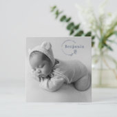 Faire-part de naissance photo simple et moderne po (Debout devant)