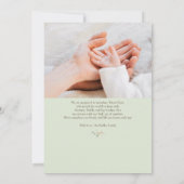 Faire-part de naissance photo simple Fleur sauvage (Dos)