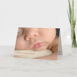 Faire-part de naissance photo simple moderne