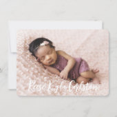 Faire-part de naissance photo simple moderne (Devant)