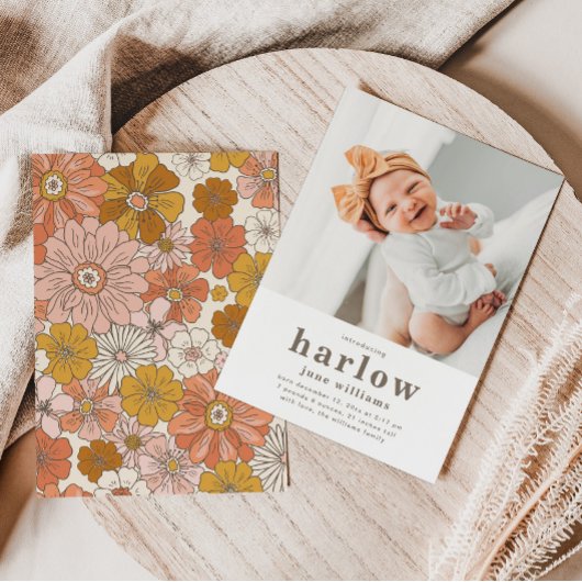 Faire-part de naissance photo simple | Naissance d