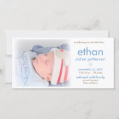 Faire-part de naissance photo Simplicity Baby Boy (Devant)