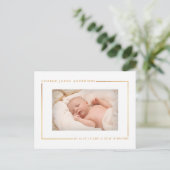 Faire-part de naissance photo Simply Chic Gold Foi (Debout devant)